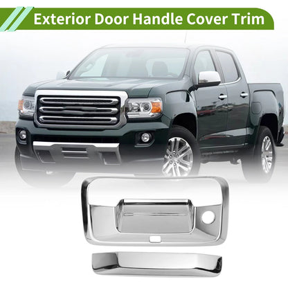 Exterior Door Handle Cover Trim Tailgate 1 Set for Chevy Colorado (2014-2022)