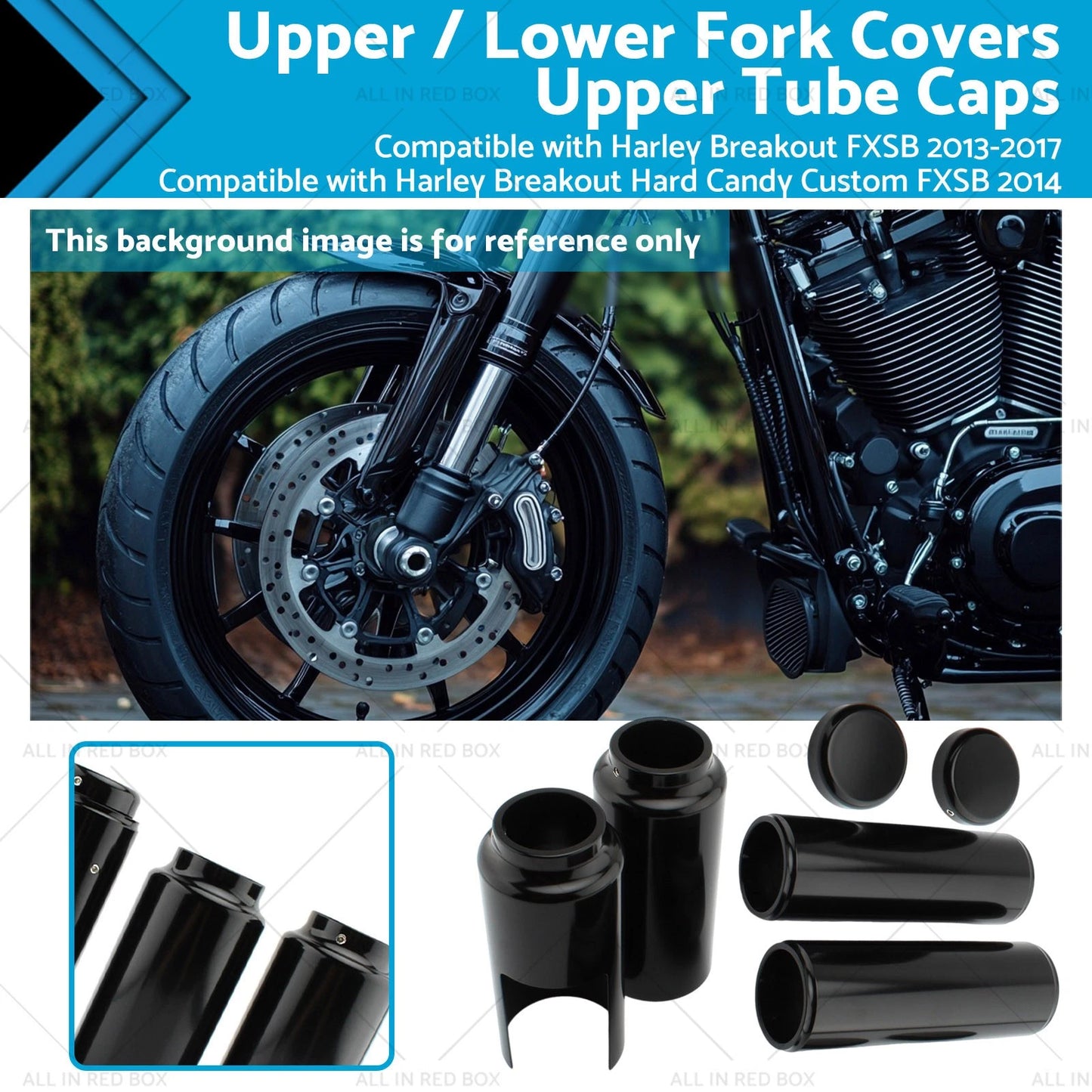 Front Fork Covers for Harley Breakout FXSB 2013-2017