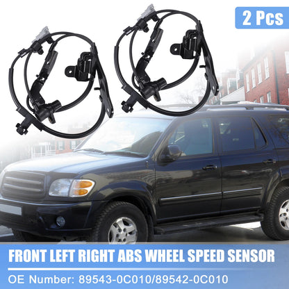 Front ABS Wheel Speed Sensors for Toyota Sequoia Tundra (2008-2021)