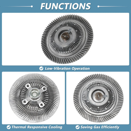 Engine Cooling Fan Clutch for Dodge Ram 2500 V8 (1998 - 1999, 2001)