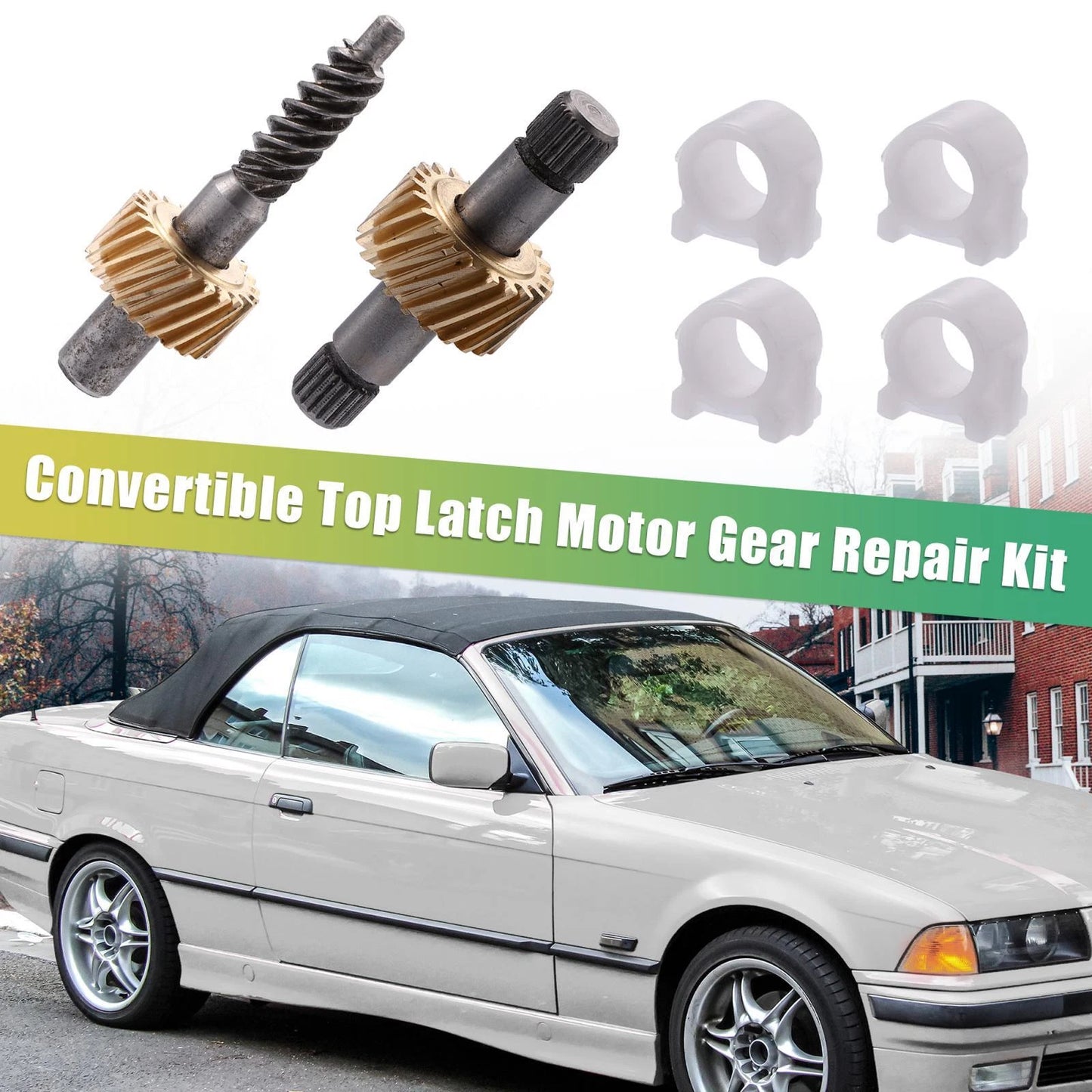 Convertible Top Latch Motor Gear Repair Kit for BMW E36 E46 E64 (1990-2006)