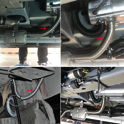 Flexible 24mm Heater Exhaust Pipe Tube 100cm for Webasto
