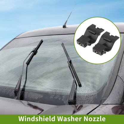 Windshield Washer Nozzle 2 x for Toyota Sienna, Venza (2011-2020) Black