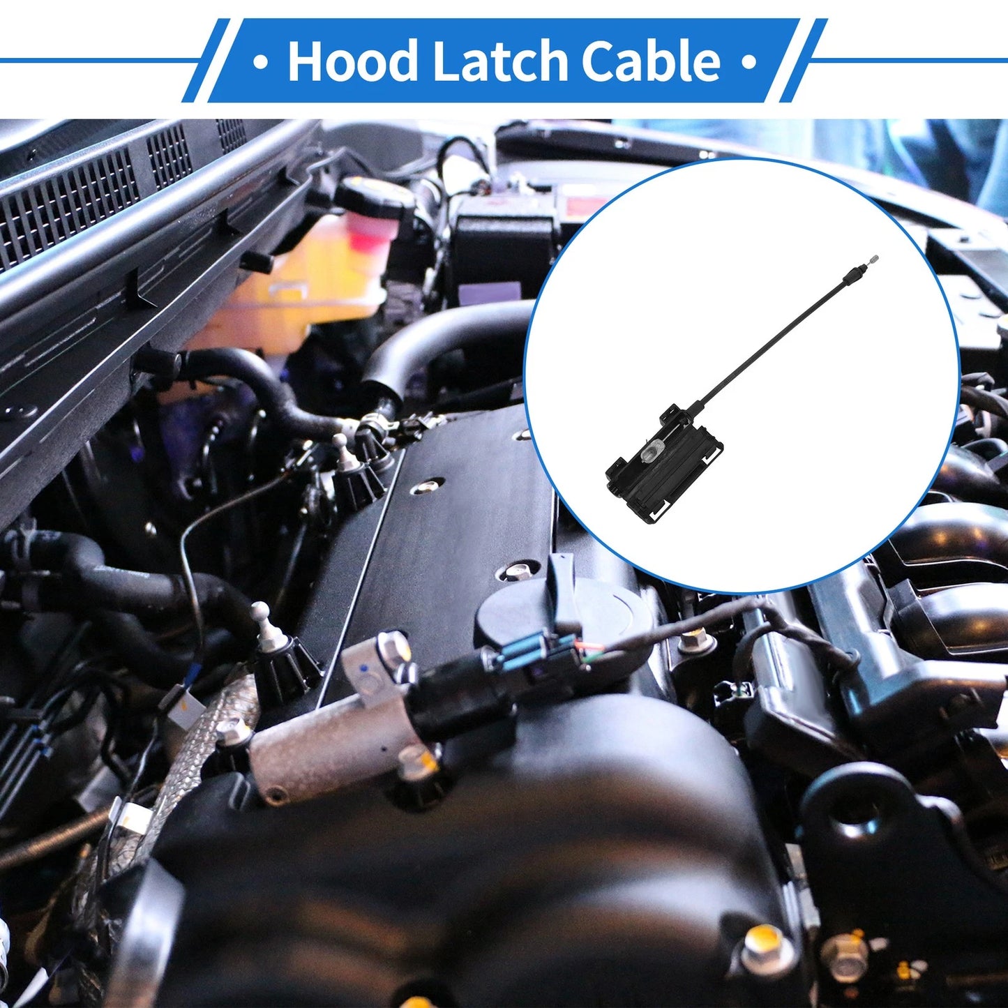Hood Release Cable for Ford Explorer (2020) - 1 x Hood Latch Cable