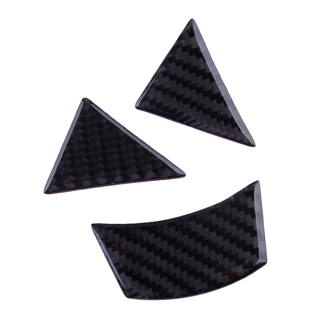 Carbon Fiber Steering Wheel Button Trim Cover for BMW 5 E60 E61 (2005-2010)