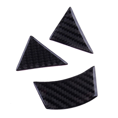 Carbon Fiber Steering Wheel Button Trim Cover for BMW 5 E60 E61 (2005-2010)
