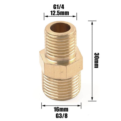 Brass G 1/4" Male to G 3/8" Male Adapter Pipe Fitting for Various Models