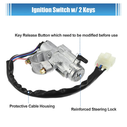 Ignition Switch Steering Lock Cylinder for Nissan D21 Pickup (1986-1997)