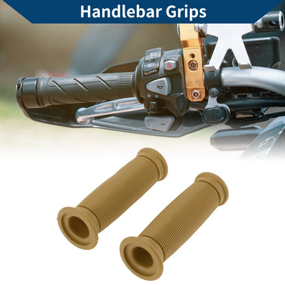 7/8" 22mm Hand Grip Rubber Brown 1 Pair