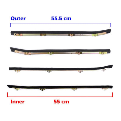 Weatherstrip Door Belt w Vent Set 4 L+R Fits Datsun 620 1500 Pickup 1972-79 D06
