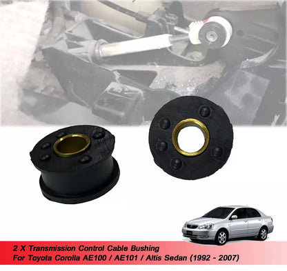 2 x Transmission Control Bushings for Toyota Corolla AE100 AE101 (1992-2007)