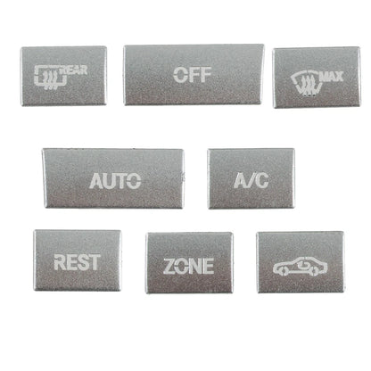 8pcs AC Button Knob Bezel for Mercedes Benz E W212 C207 (2009-2015)