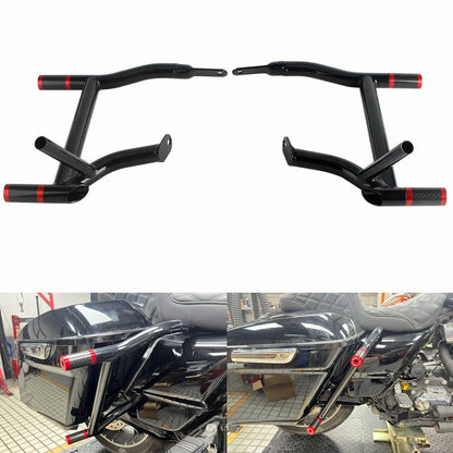 Saddlebag Guard Highway Crash Bar & End Tube Sliders for Harley Touring (2014-2023)