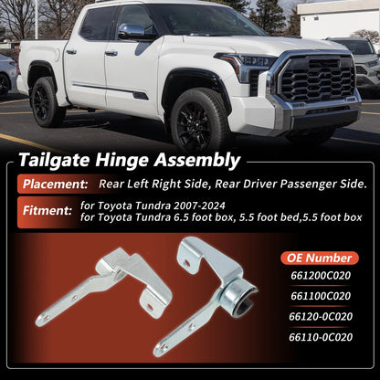 Rear Tailgate Hinge Assembly for Toyota Tundra (2007–2024)
