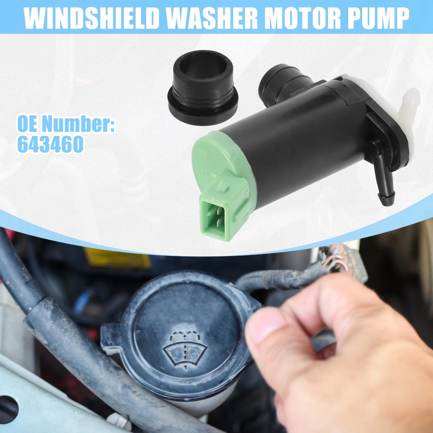 Windshield Washer Pump for Peugeot 106 (1991-2001)
