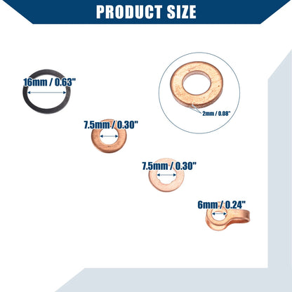 1 Set Fuel Injector Seal Kit for Dodge 12v 4BT 5.9L (1991 - 1998)