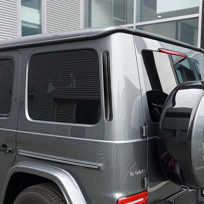 Real Carbon Fiber Body C Pillar Cover Trim For Benz G-Class G500 G63 2019-2020