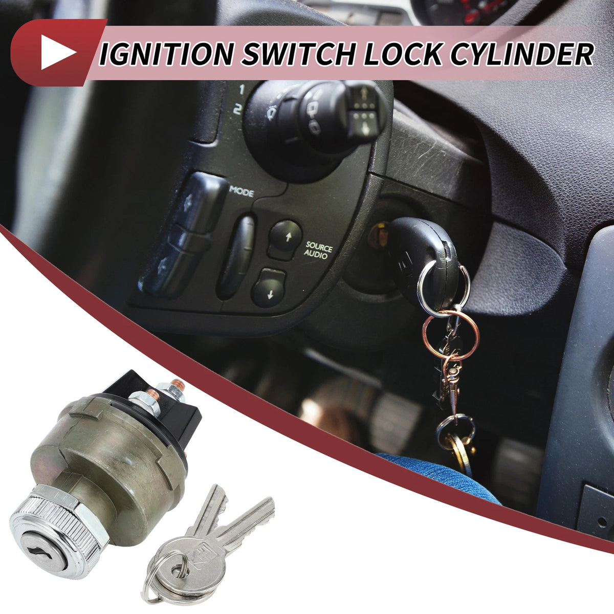Ignition Lock Cylinder for Jeep Wagoneer CJ5 CJ3 CJ6 (1963-1983)
