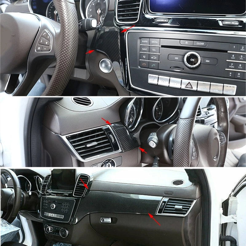 Center Console Dashboard Trim for Mercedes GLE GLS 2016-2019