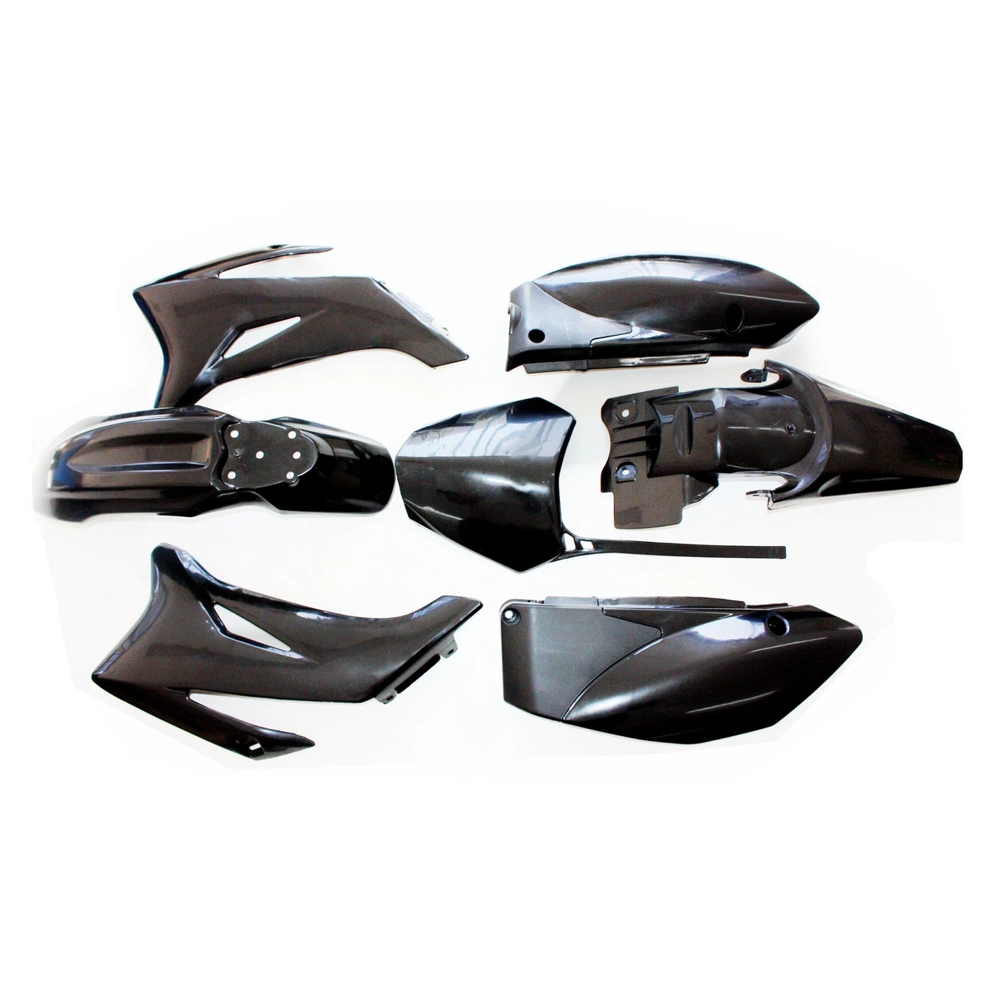 BLK TTR110 Plastics Guard Fairing Fender Seat Tank for PIT PRO Dirt Bike