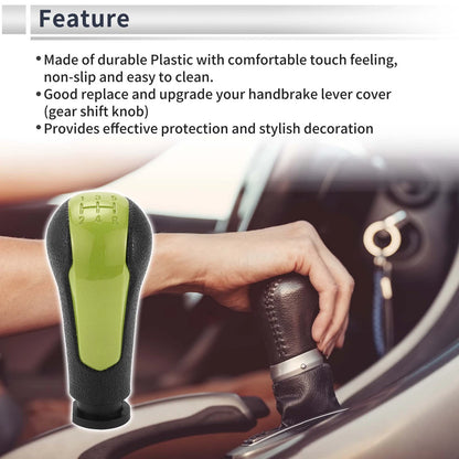 5-Speed Shift Knob for Chevrolet Spark Green Black Plastic