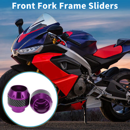 Frame Sliders / 2 x Falling Protection Aluminum Purple / for Motorcycle