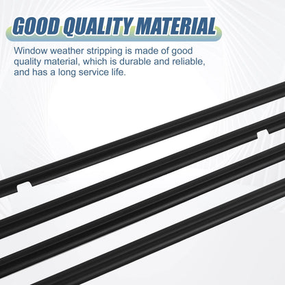 4pcs Window Weatherstrip Molding Door Seal for Toyota 4Runner (2010-2021)