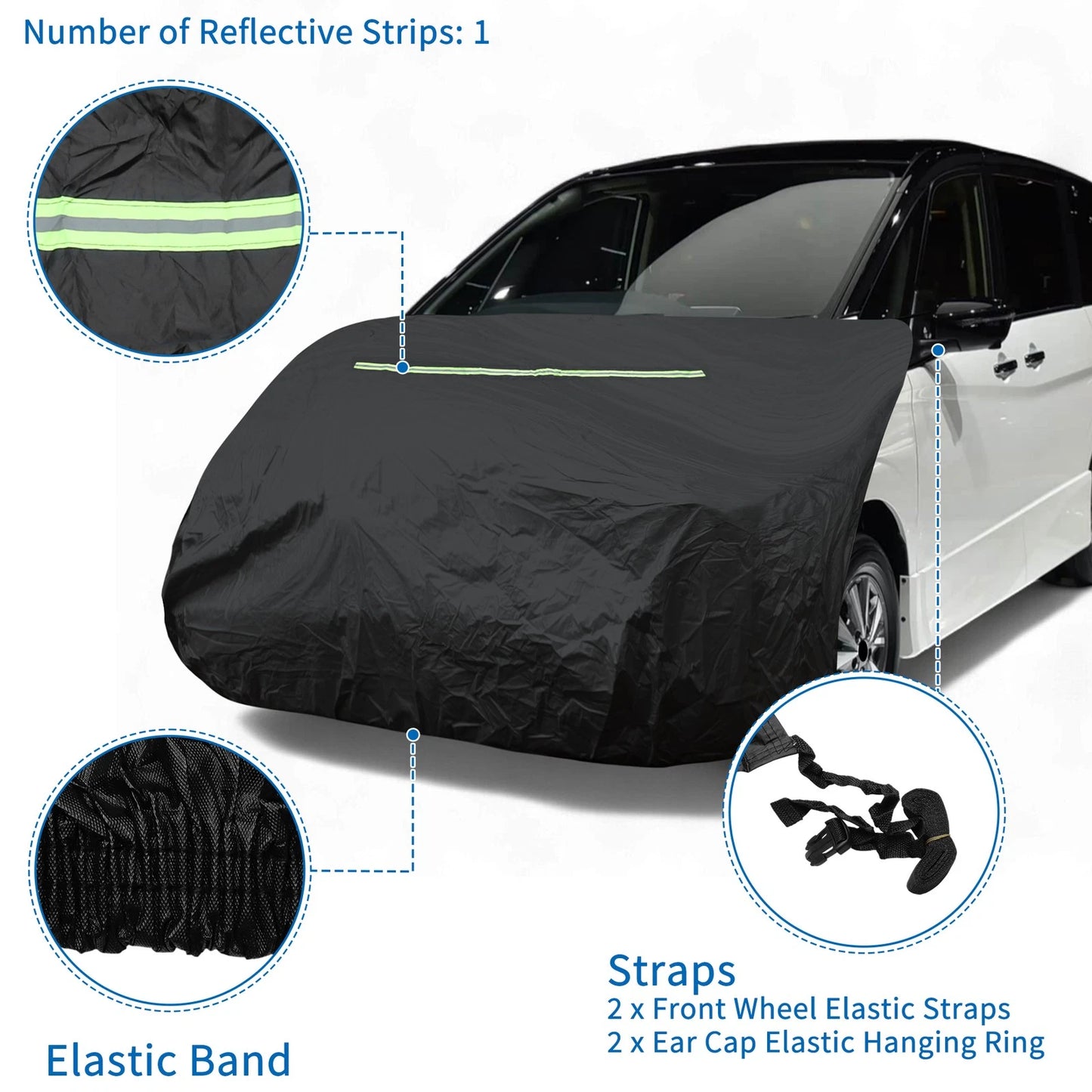Hood Cover L for Mini Vans (210D Sino-Chemical Cotton)