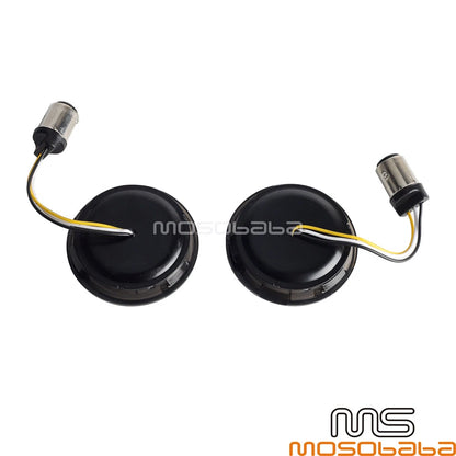 Front LED Turn Signal Lights for Harley Softail Dyna
