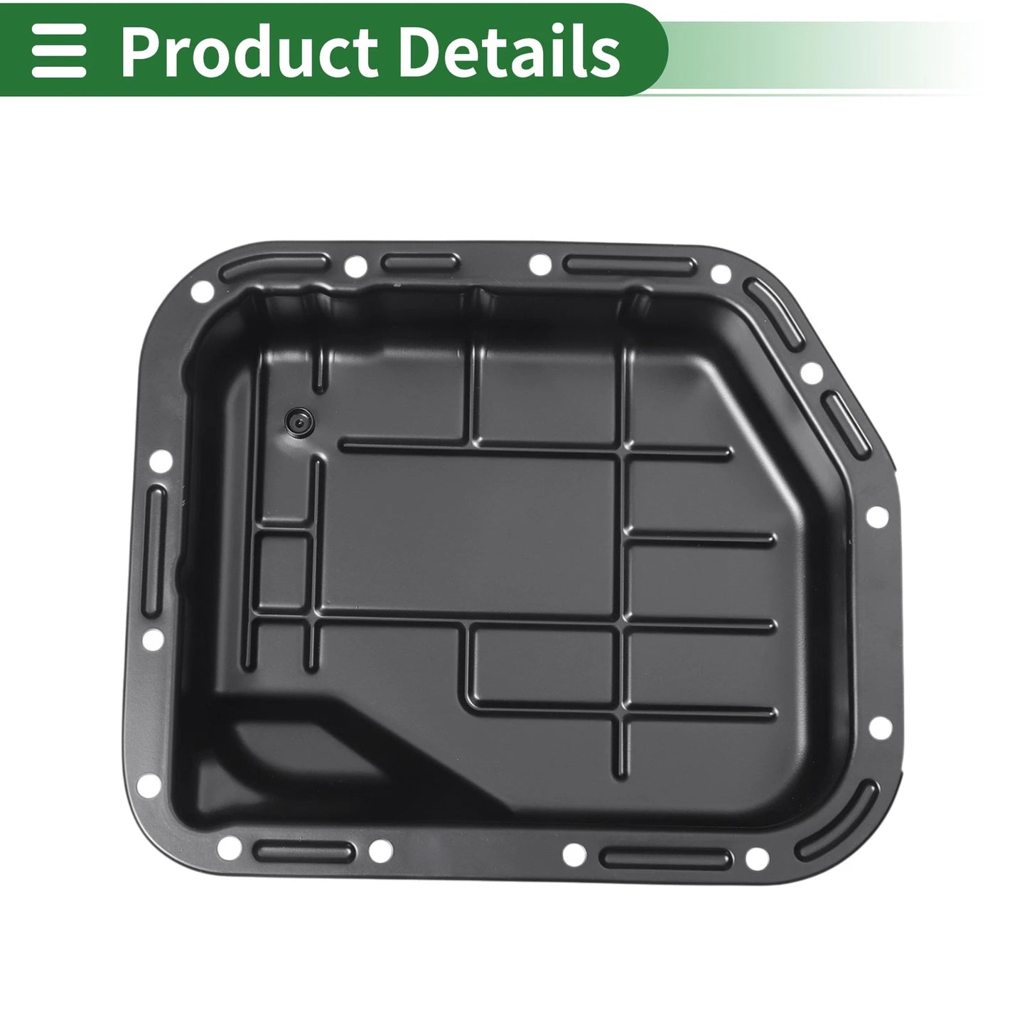 Engine Oil Pan for Dodge Ram 1500 1996-2001 - 1 x No.52118779AB, Iron Black