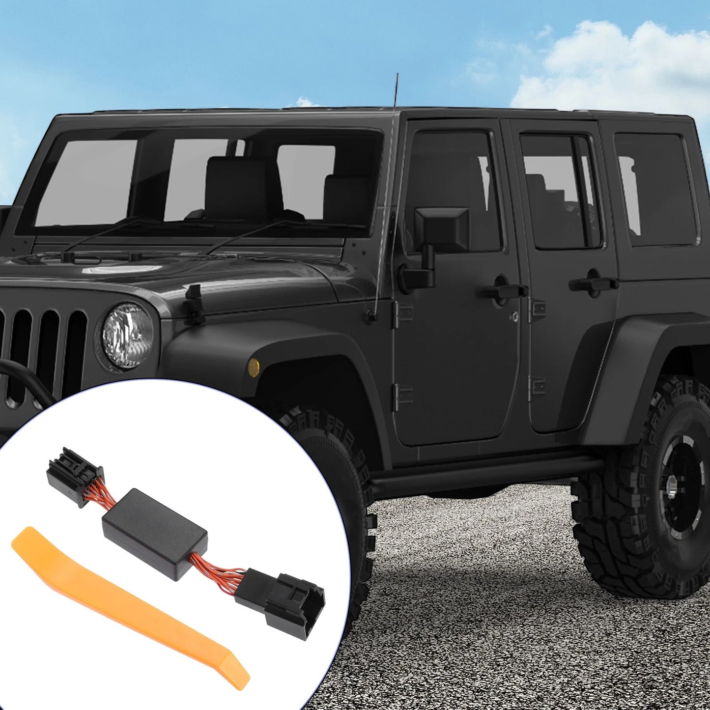 Car Auto Start Stop Canceller 1 Set for Jeep Wrangler JL JLU (2018-2023)