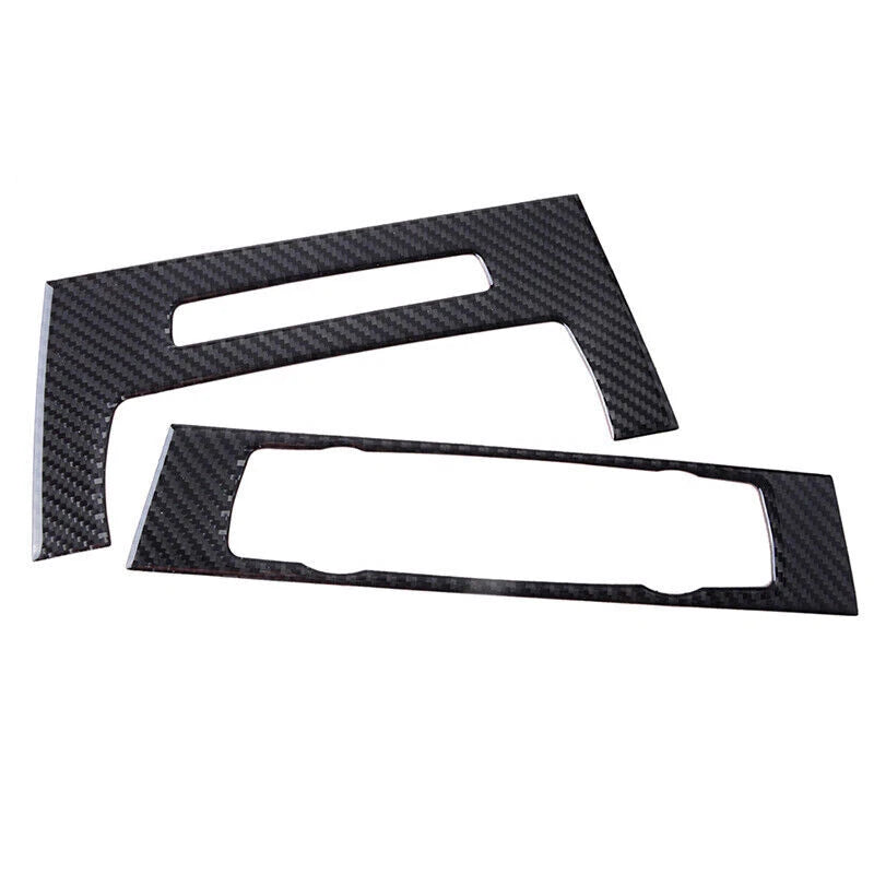 Carbon Fiber CD Panel Cover Trim Set for BMW 3 Series E90 E92 (2005-2012)
