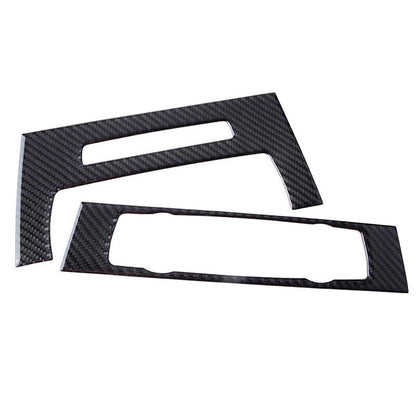 Carbon Fiber CD Panel Cover Trim Set for BMW 3 Series E90 E92 (2005-2012)