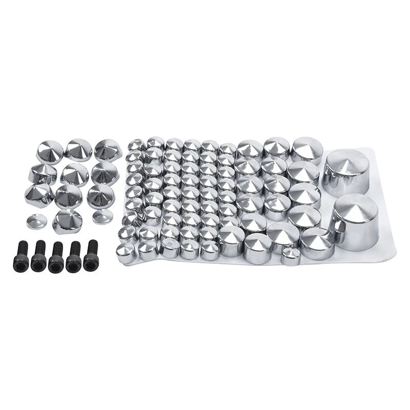 Chrome Topper Bolt Cap Cover for Harley Softail Rocker Fatboy (2007-2013)