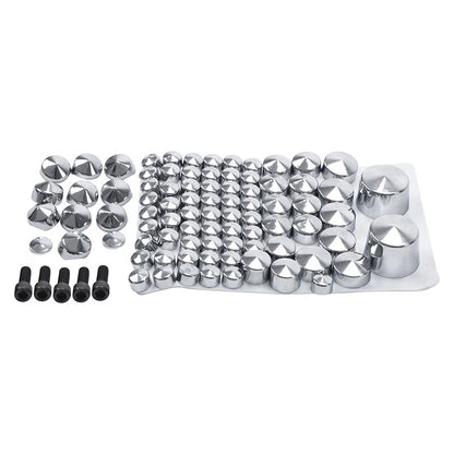 Chrome Topper Bolt Cap Cover for Harley Softail Rocker Fatboy (2007-2013)