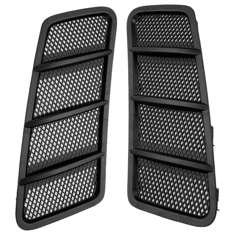 Left & Right Hood Air Vent Grille Covers for Mercedes W166 ML GL Class (2012-2015)
