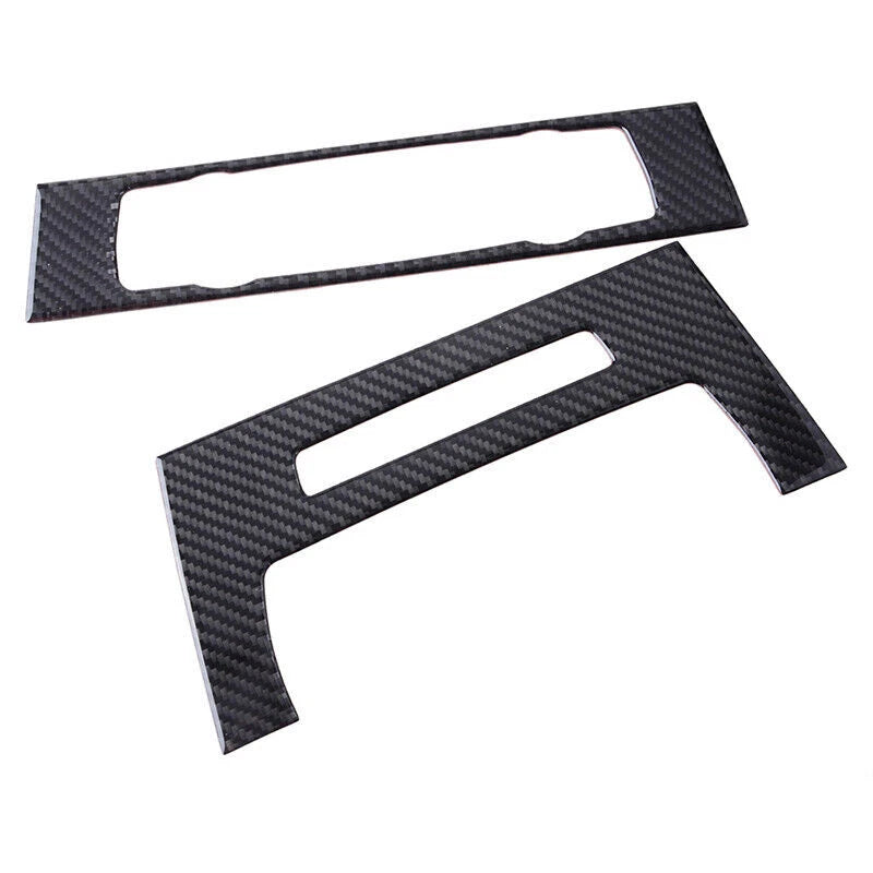 Carbon Fiber CD Panel Cover Trim Set for BMW 3 Series E90 E92 (2005-2012)