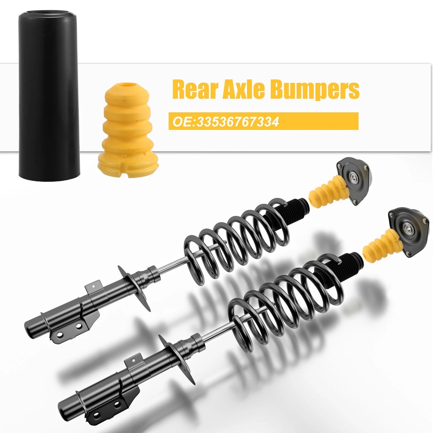 Set Rear Jounce Bumper for BMW 128i 135i (2008-2013)
