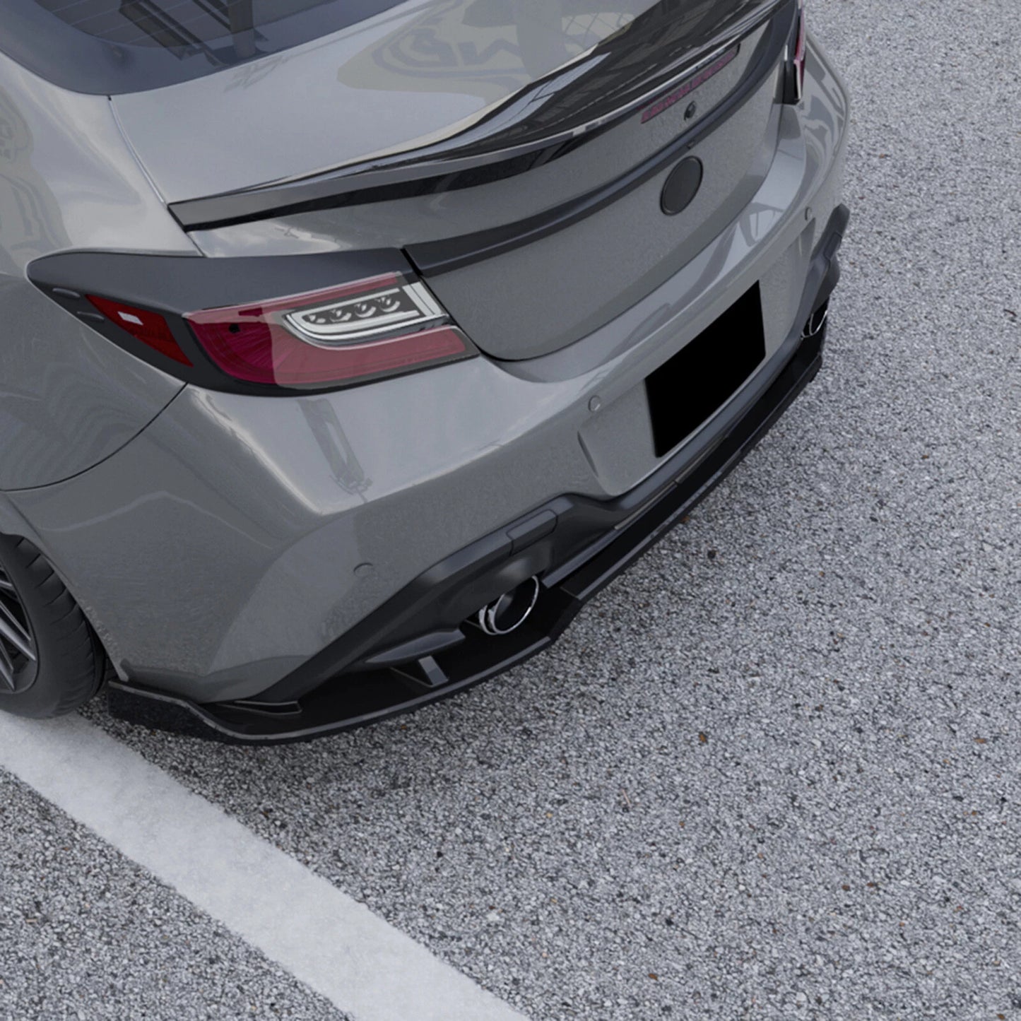 Rear Bumper Diffuser Lip for Toyota GR86, Subaru BRZ (2022-2025)