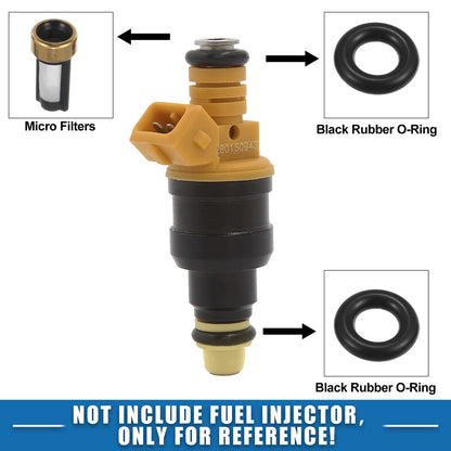 6 x Fuel Injector O-Rings Seals with Micro Filters for BMW X3 X5 (2004-2010)