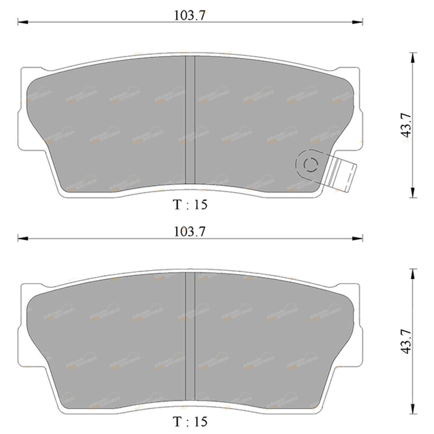 Front Disc Brake Pads Set for Suzuki X-90 (1996-1998)