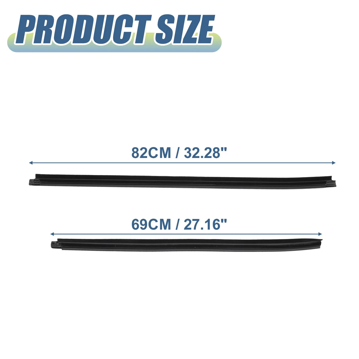 4 x Window Glass Seals for Toyota Hilux SR5/Vigo (2005-2015)