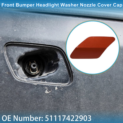 Front Left Washer Nozzle Cover for BMW X6 (2015-2019) - Red 1 x Cap