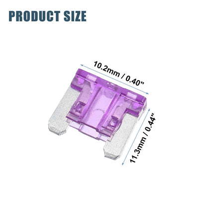30 Pcs Mini Blade Style Fuses 3A for Automotive
