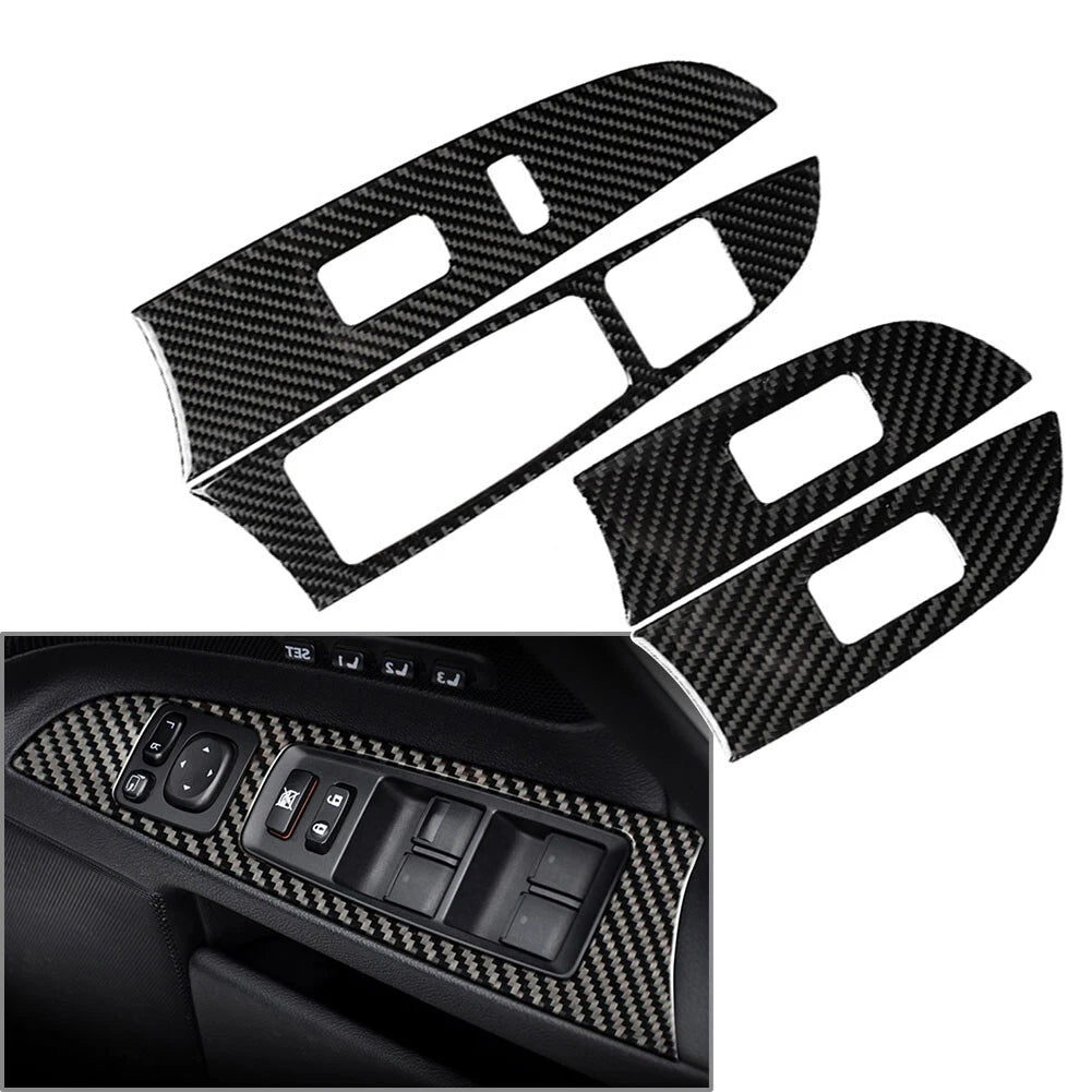Carbon Fiber Window Lift Panel Switch Cover Trim for Lexus IS250 IS350 (2006-2013)