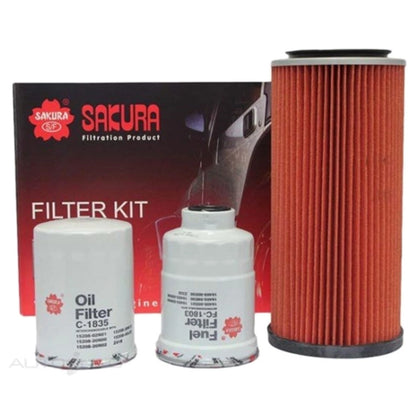 Oil Air Fuel Filter Service Kit 6cyl 2.8L RD28T for Patrol GQ (1994 - 1997)