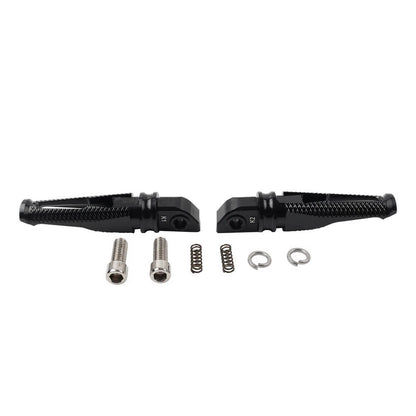 Rear Passenger Foot Pegs Black for Daytona 675, 955i, Tiger 1050 (2006-2017)