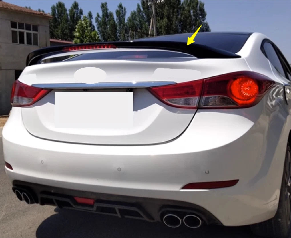 Glossy Black Rear Spoiler Wing for 2011-2016 Hyundai Elantra Sedan