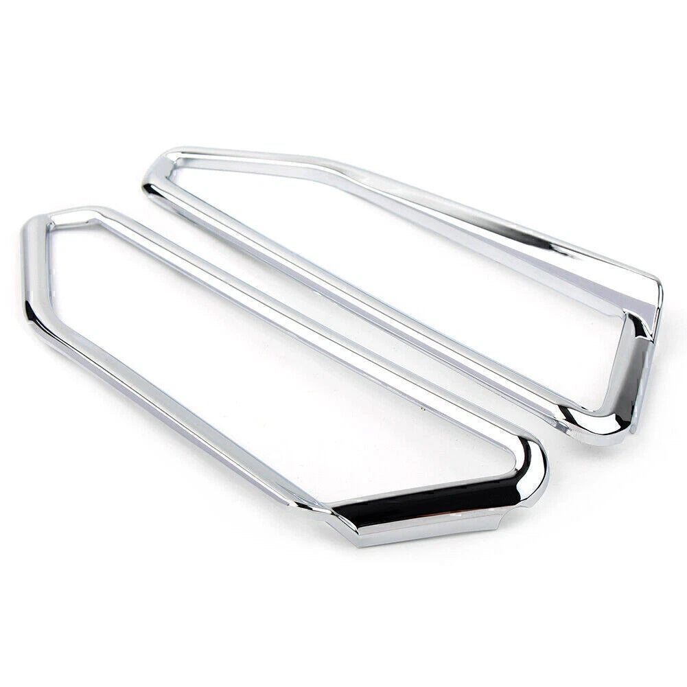 Motor Gloss Chrome Front Light Trim Accents for Honda Goldwing GL1800 (2018-2023)