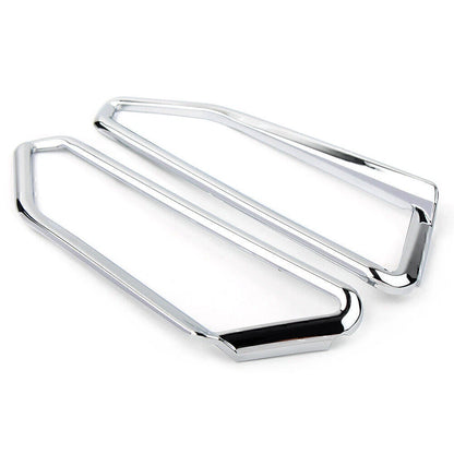 Motor Gloss Chrome Front Light Trim Accents for Honda Goldwing GL1800 (2018-2023)